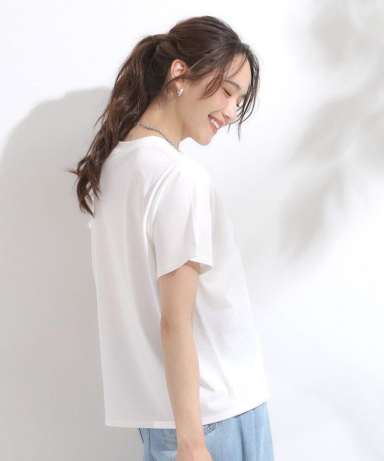 シューラルー SHOO･LA･RUE 【SーLL/ひんやり/汗ジミ軽減/UVカット】グラフィックアソートTシャツ （ライトピンク(870)） ライトピンク(870)