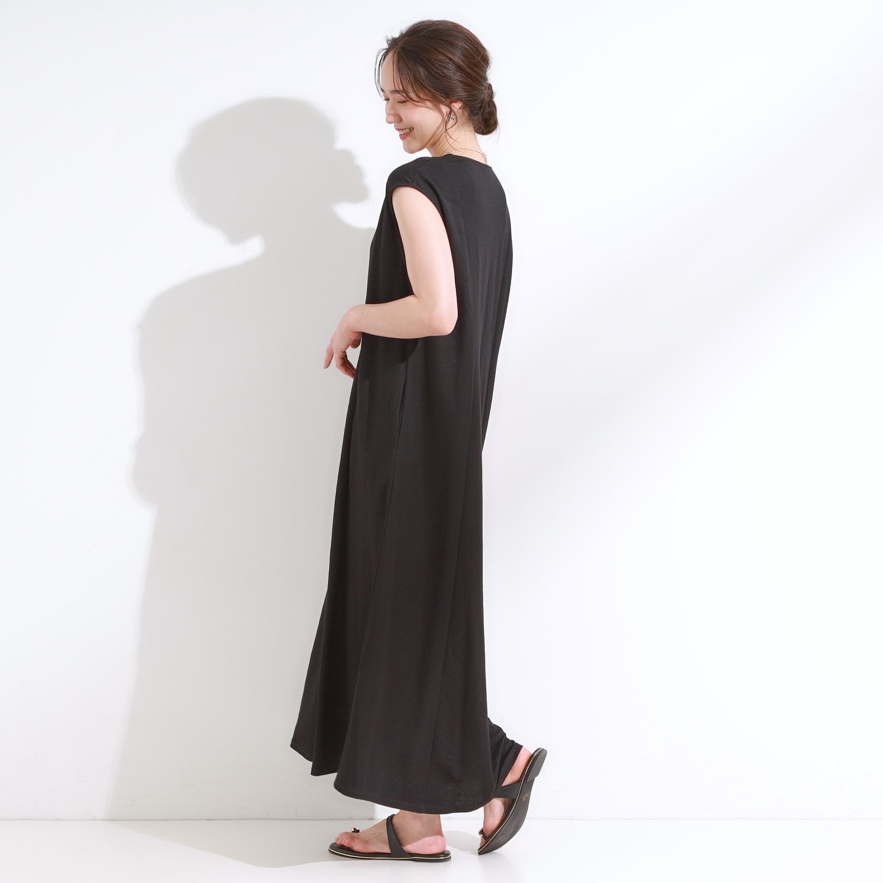 シューラルー SHOO・LA・RUE 切り替えロングワンピース （イエロー(032)） イエロー(032)