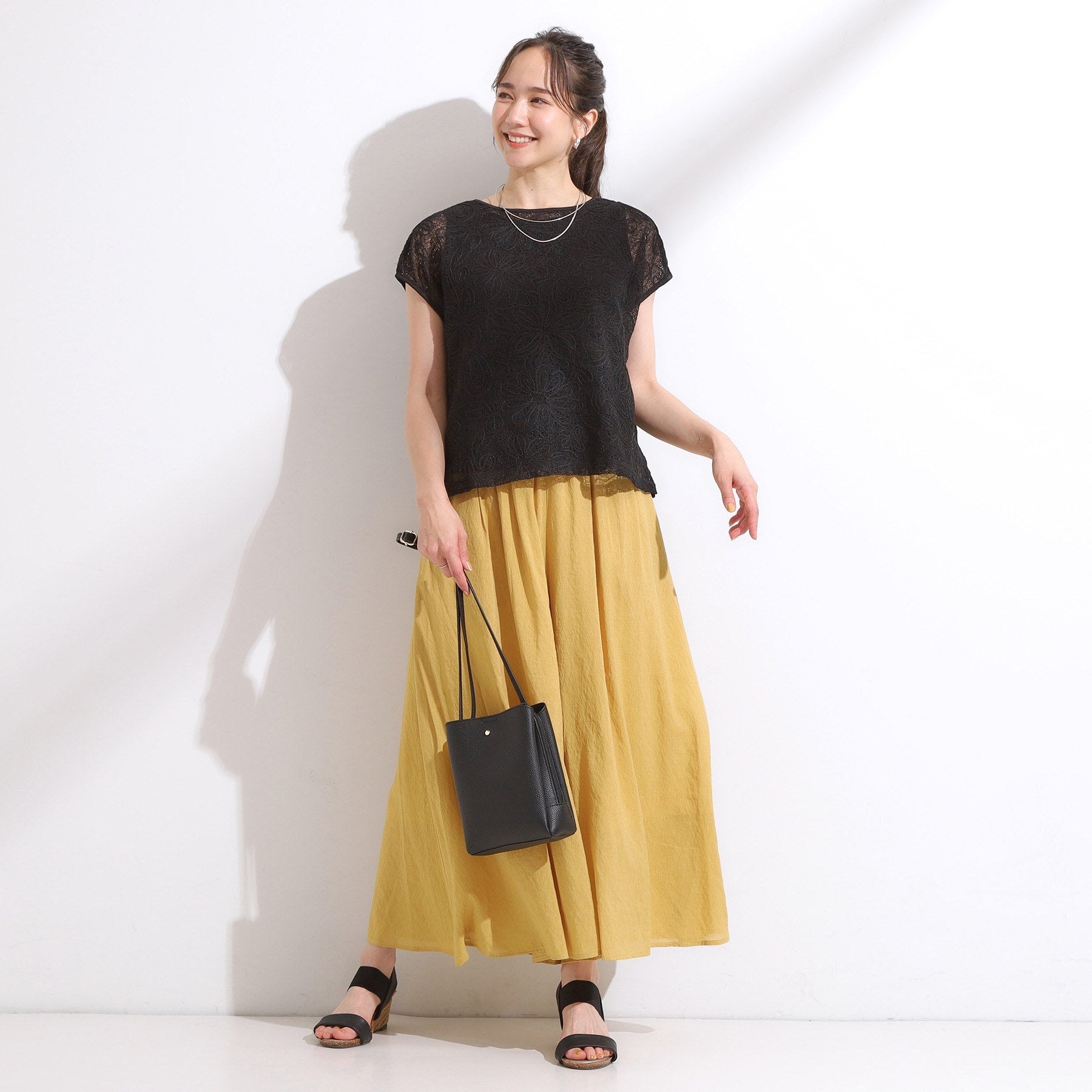 シューラルー SHOO・LA・RUE 【2点セット】刺繍レーストップス （アイボリー(004)） アイボリー(004)