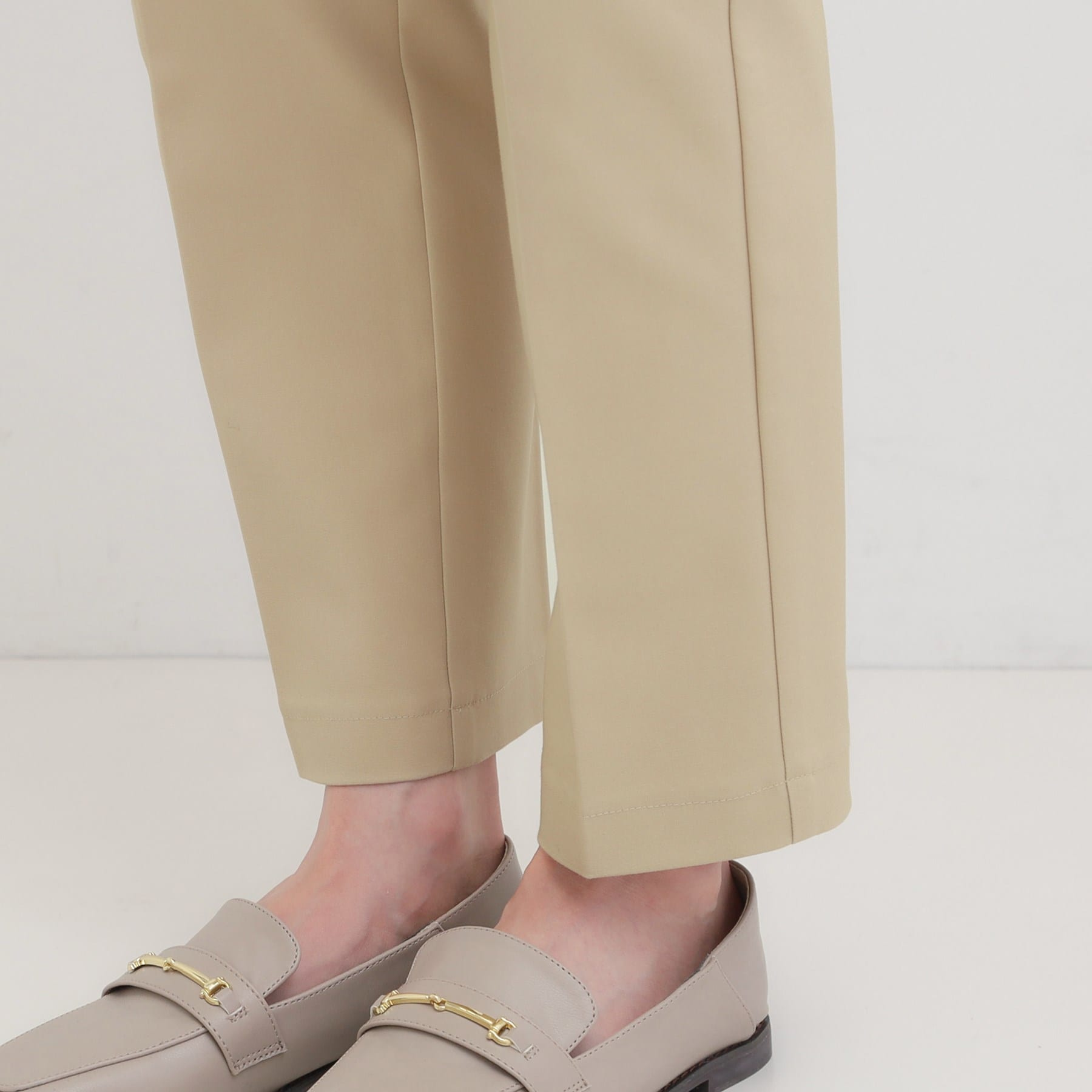 シューラルー SHOO・LA・RUE 【洗える/S-3L/美脚シルエット】ソフトスティックパンツ （ブルー(092)） ブルー(092)