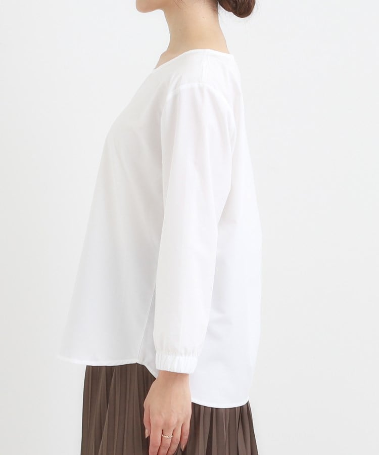 シューラルー SHOO･LA･RUE 【2点セット】それぞれ着まわせる 編み柄ベスト×ブラウスセット （ブラウン(043)） ブラウン(043)