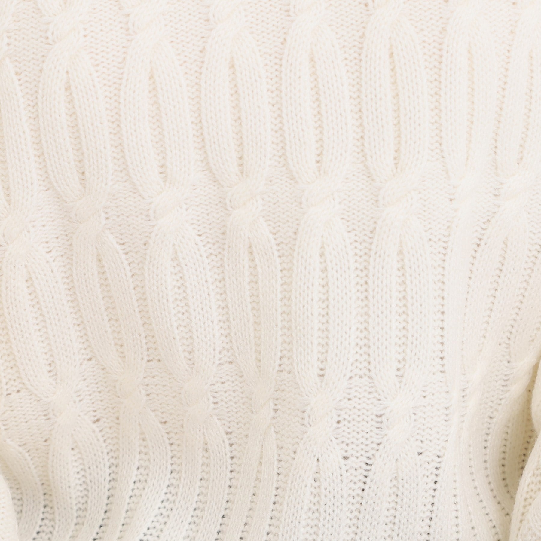 シューラルー SHOO・LA・RUE 【洗える／毛玉レス】シンプルケーブル柄ニット （レッド(062)） レッド(062)