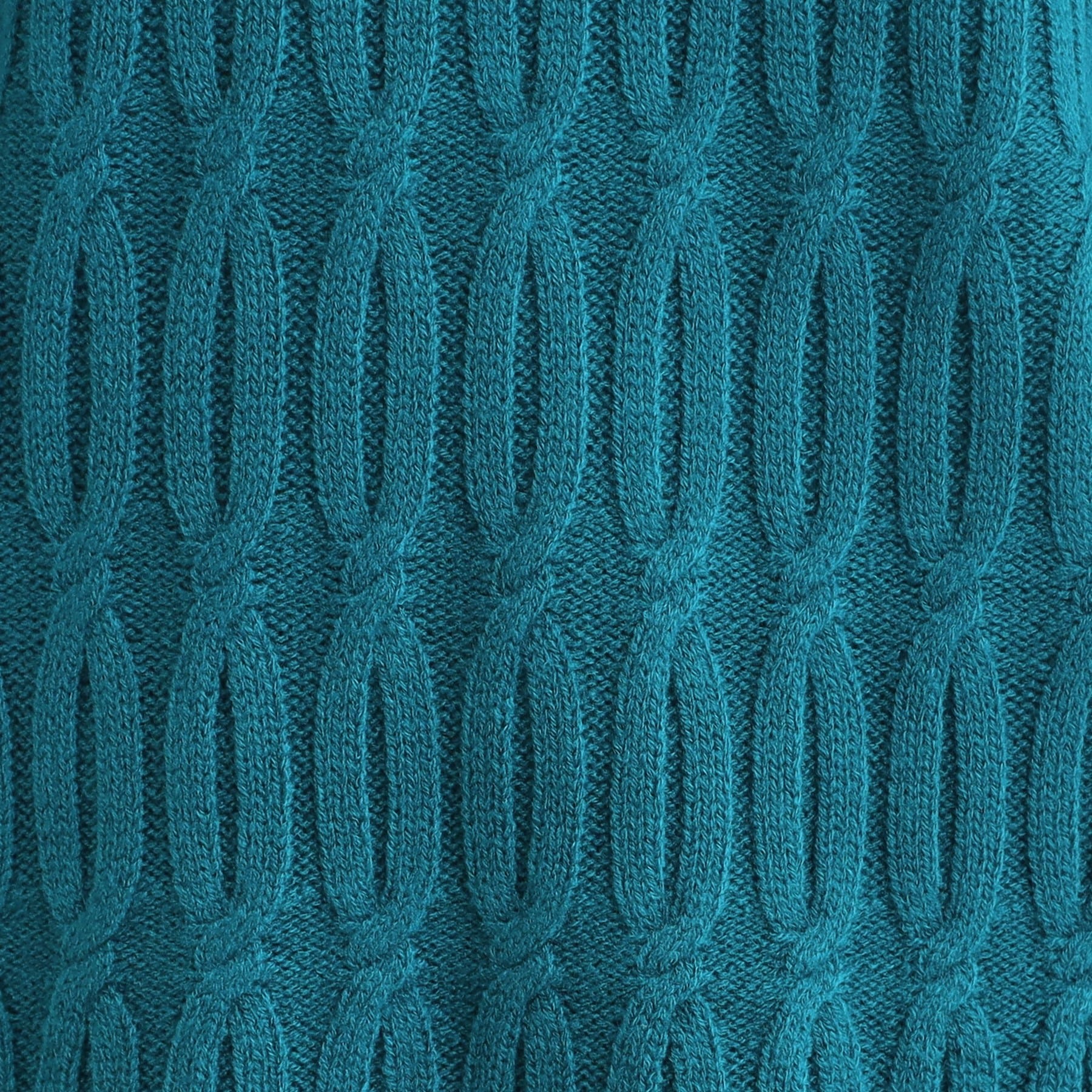 シューラルー SHOO・LA・RUE 【洗える／毛玉レス】シンプルケーブル柄ニット （レッド(062)） レッド(062)