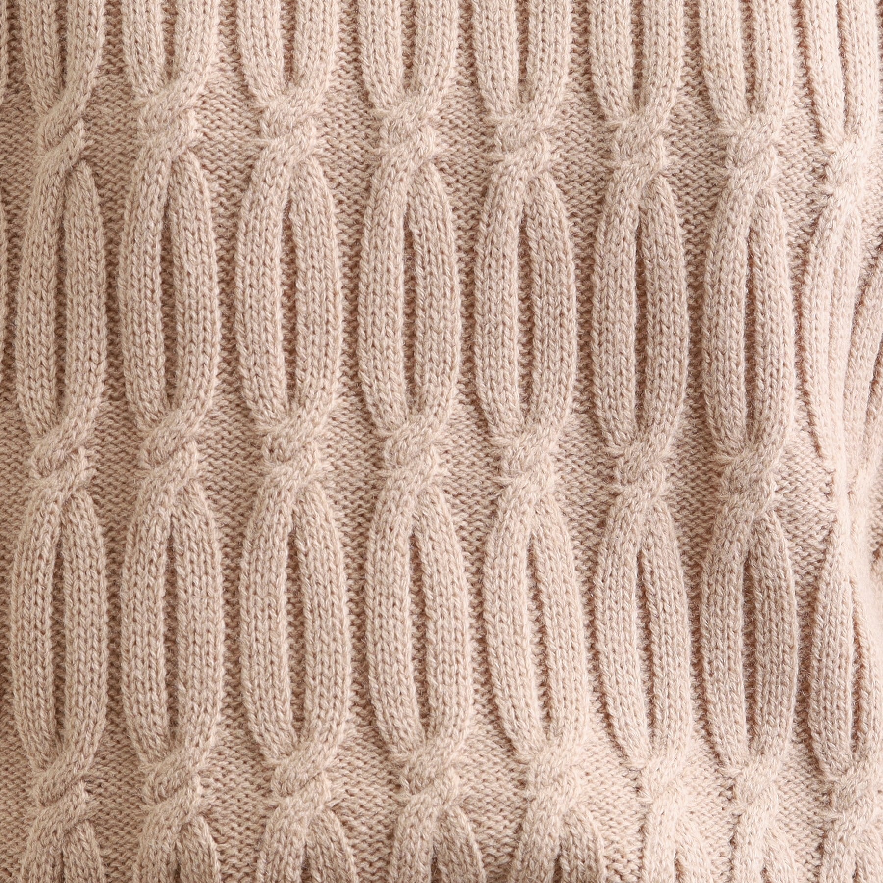 シューラルー SHOO・LA・RUE 【洗える／毛玉レス】シンプルケーブル柄ニット （レッド(062)） レッド(062)