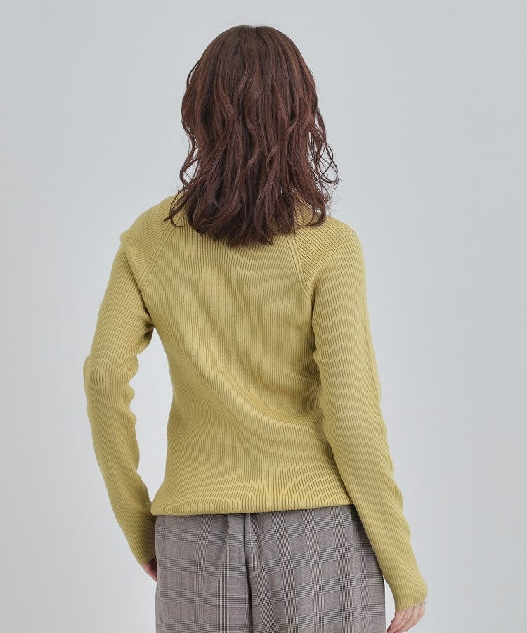 シューラルー SHOO･LA･RUE 【洗濯機可】ちくちくしにくい やわらかリブハイネックニット （チャコールグレー(014)） チャコールグレー(014)