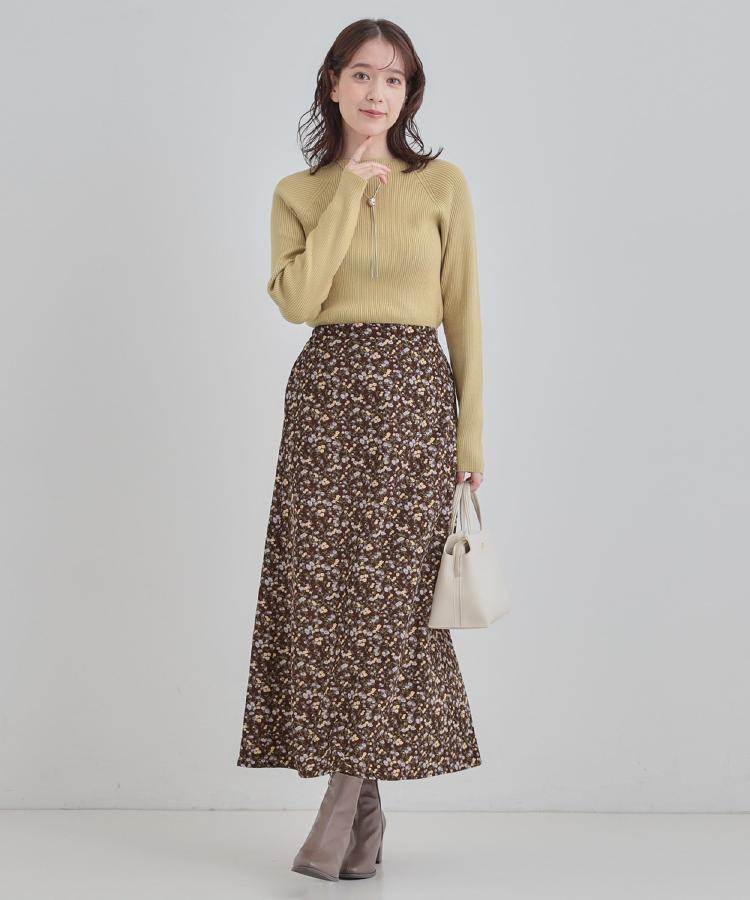 シューラルー SHOO･LA･RUE 【洗濯機可】ちくちくしにくい やわらかリブハイネックニット （チャコールグレー(014)） チャコールグレー(014)