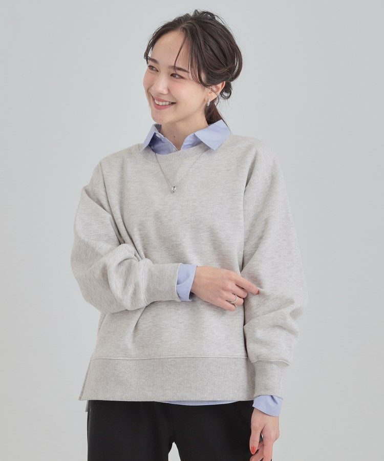 シューラルー SHOO･LA･RUE 【あったか】ガゼット付き裏起毛スウェット （レッド(063)） レッド(063)