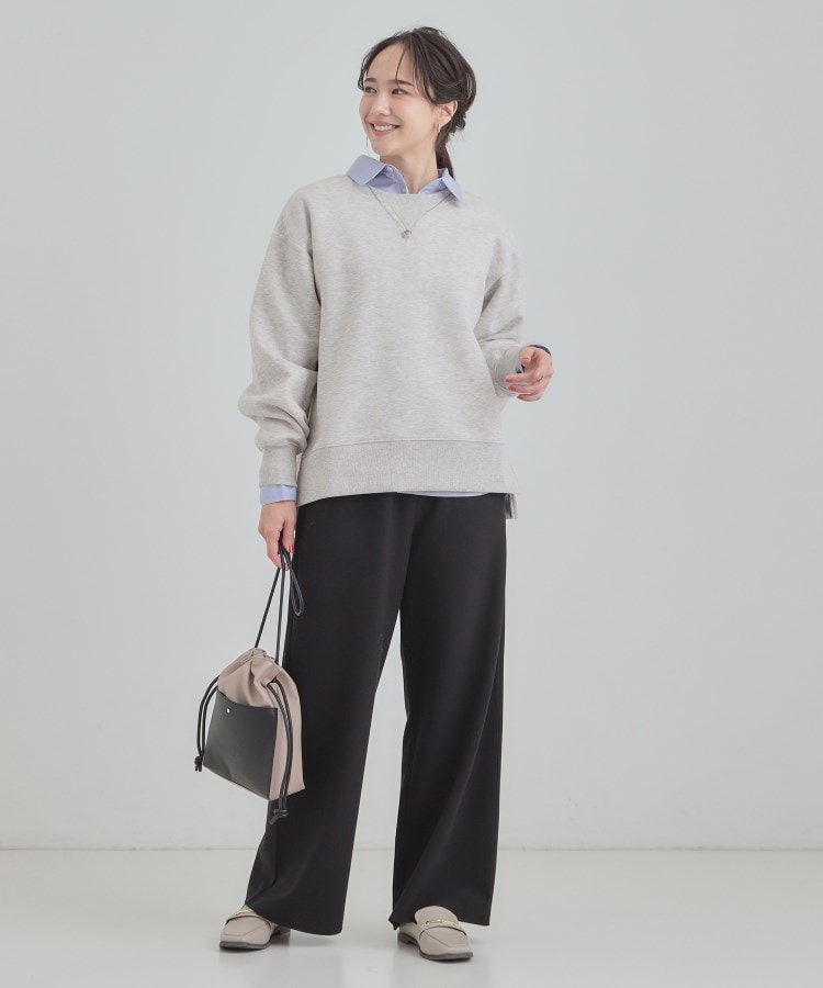 シューラルー SHOO･LA･RUE 【あったか】ガゼット付き裏起毛スウェット （レッド(063)） レッド(063)