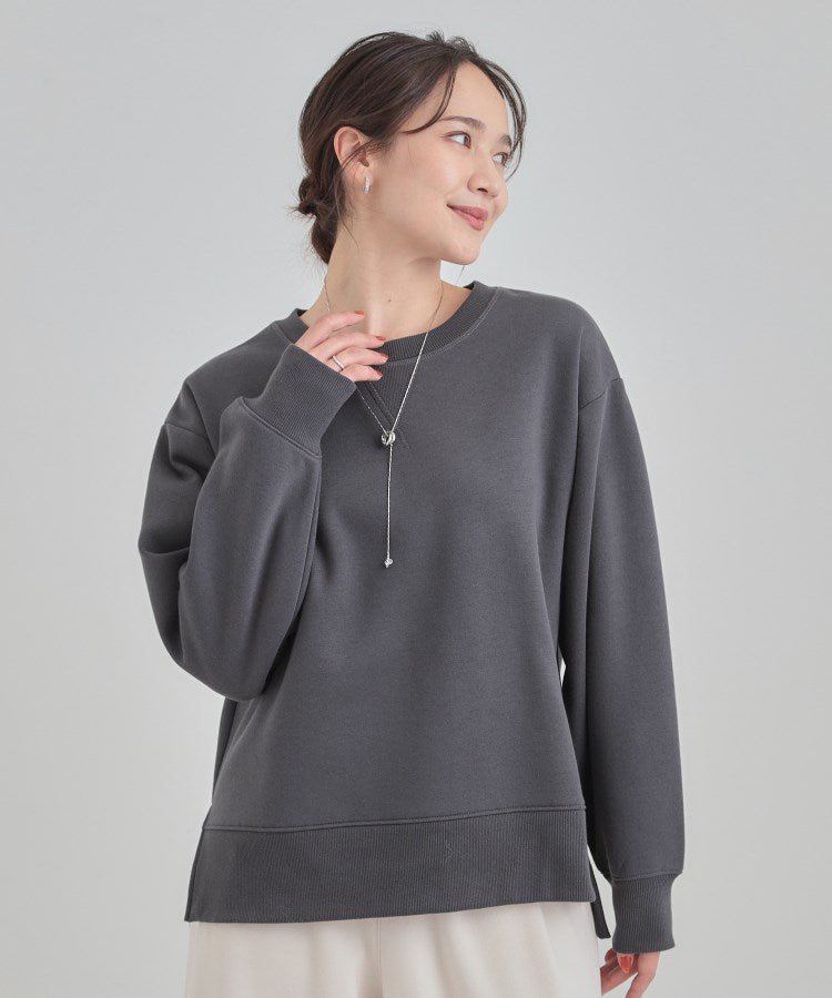 シューラルー SHOO･LA･RUE 【あったか】ガゼット付き裏起毛スウェット （レッド(063)） レッド(063)