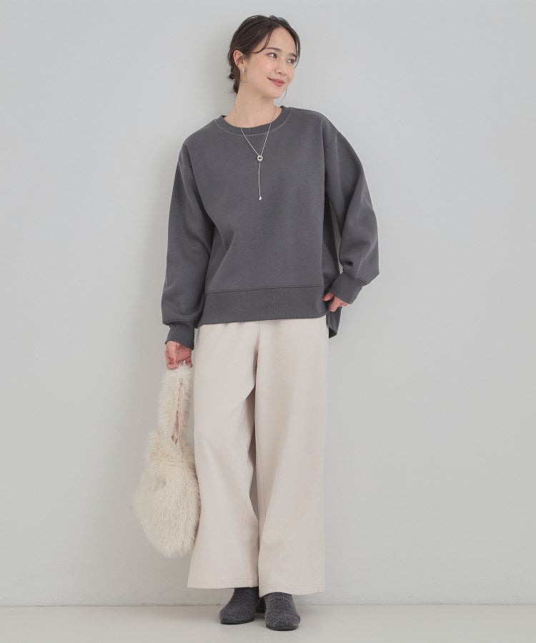 シューラルー SHOO･LA･RUE 【あったか】ガゼット付き裏起毛スウェット （レッド(063)） レッド(063)