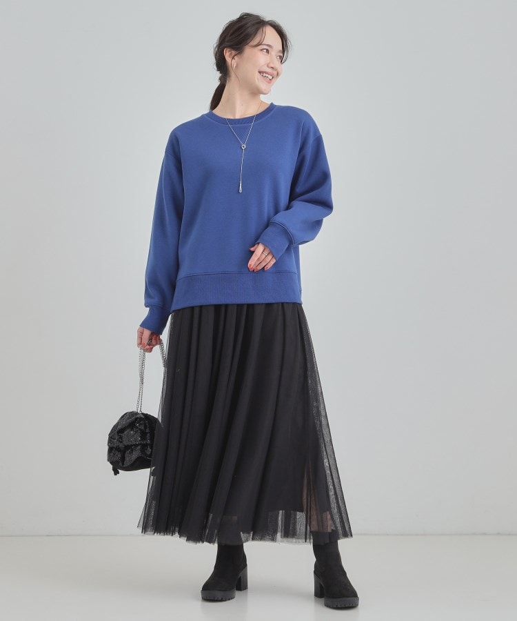 シューラルー SHOO･LA･RUE 【あったか】ガゼット付き裏起毛スウェット （レッド(063)） レッド(063)