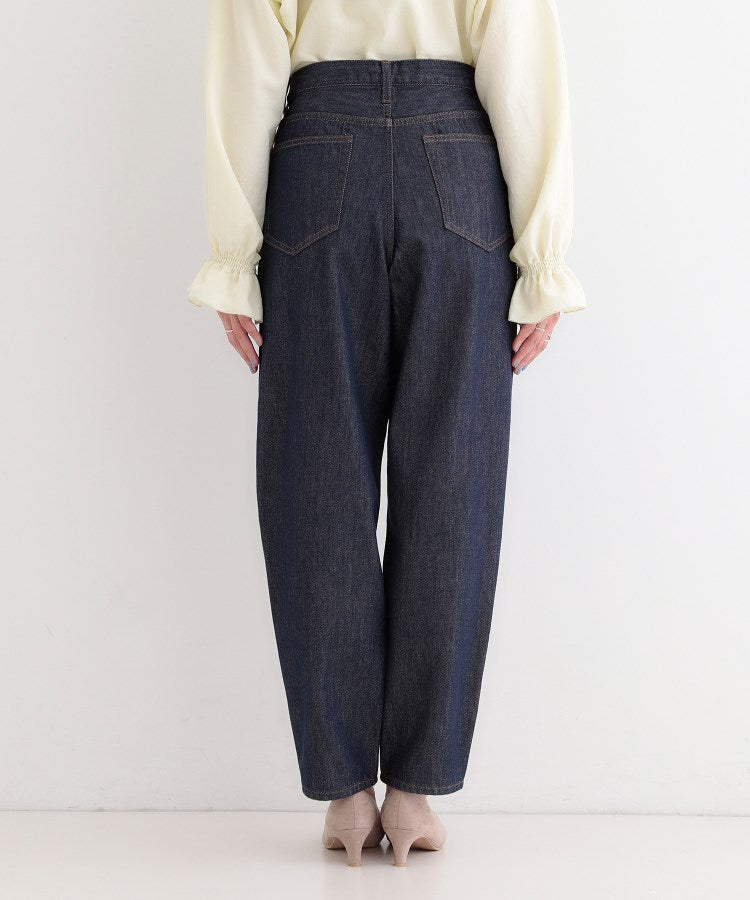 シューラルー SHOO･LA･RUE 【SHOO・LA・RUE DENIM】テーパードパンツ （ネイビー(094)） ネイビー(094)