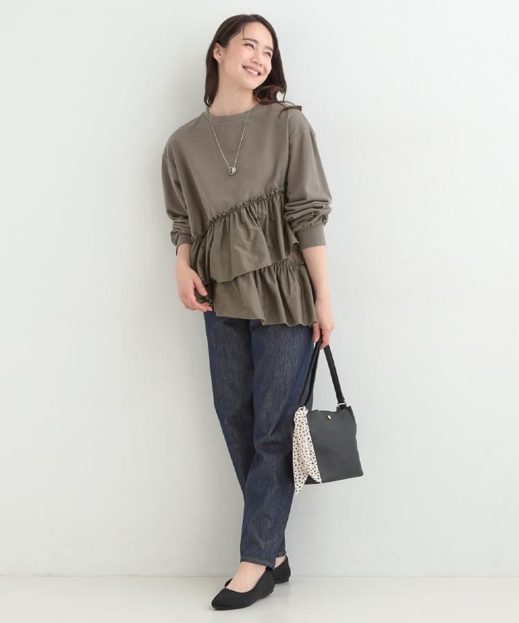 シューラルー SHOO･LA･RUE 【SHOO・LA・RUE DENIM】テーパードパンツ （ネイビー(094)） ネイビー(094)