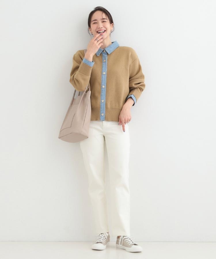 シューラルー SHOO･LA･RUE 【SHOO・LA・RUE DENIM】テーパードパンツ （ネイビー(094)） ネイビー(094)