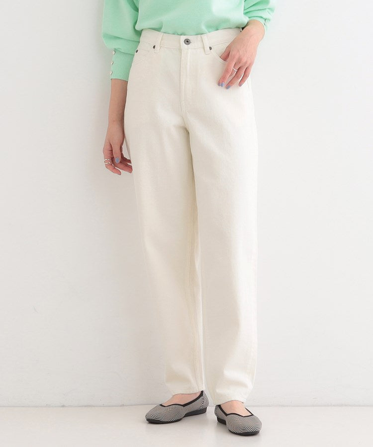 シューラルー SHOO･LA･RUE 【SHOO・LA・RUE DENIM】テーパードパンツ （オフホワイト(003)） オフホワイト(003)