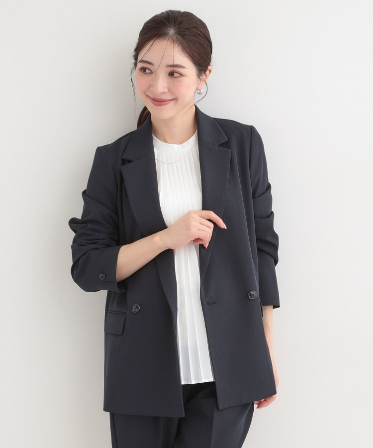 シューラルー SHOO･LA･RUE 【多機能】オーバーサイズジャケット （ネイビー(094)） ネイビー(094)