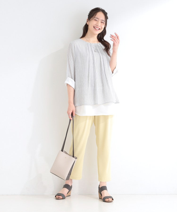 シューラルー SHOO･LA･RUE スラブレイヤードトップス （ネイビー(094)） ネイビー(094)
