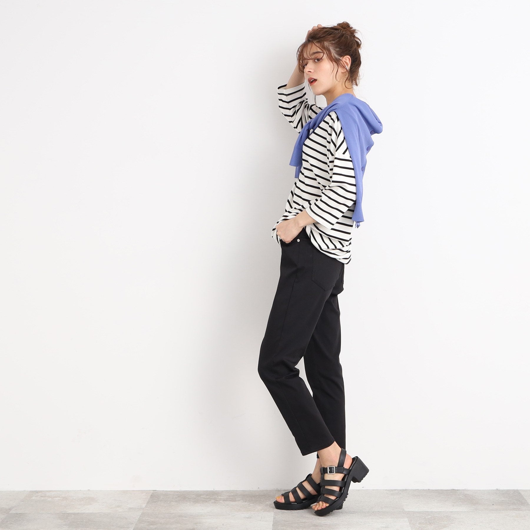 我想擁有一個shuraloo shoo，la，rue [uv/contact cool cool]涼瘦褲子