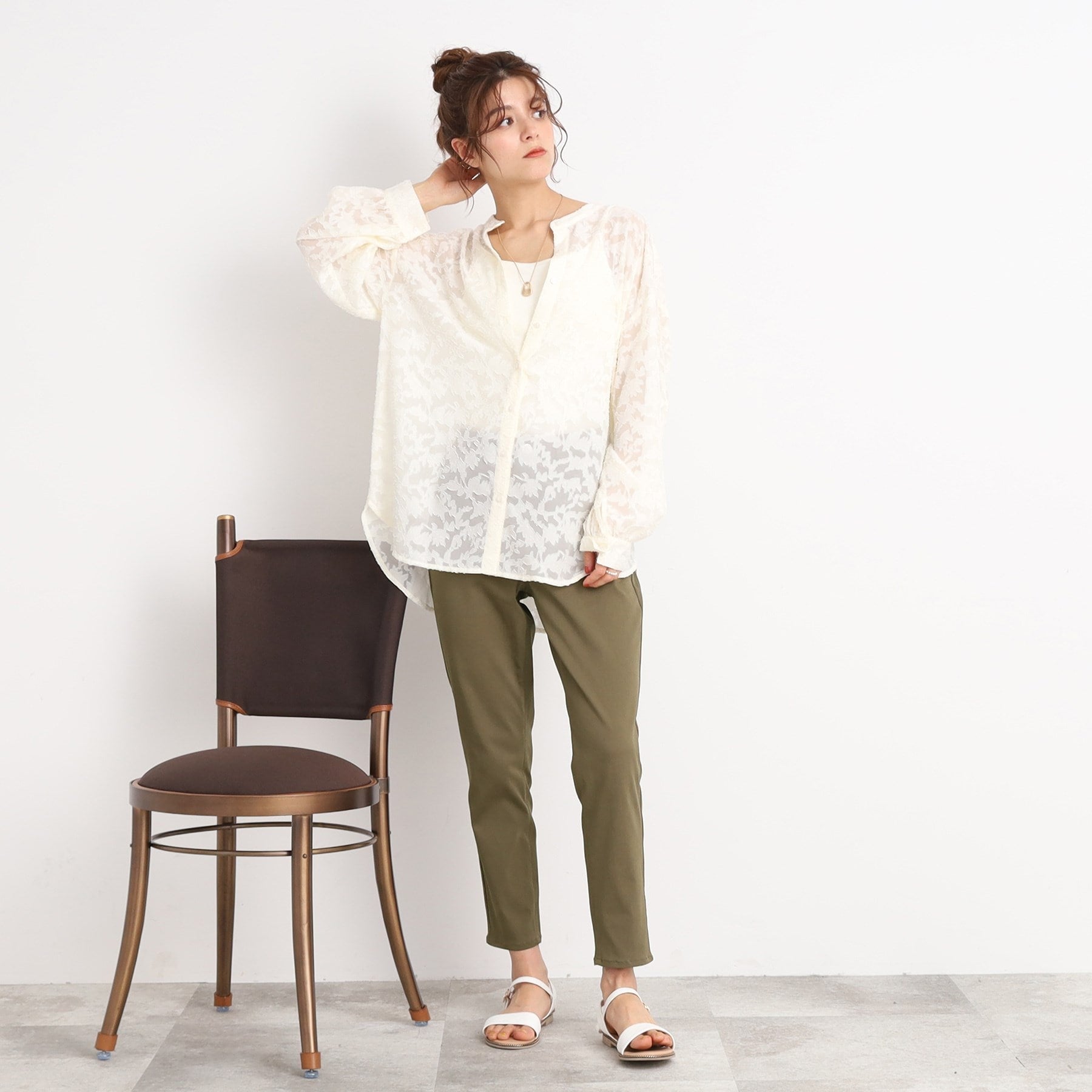 我想擁有一個shuraloo shoo，la，rue [uv/contact cool cool]涼瘦褲子