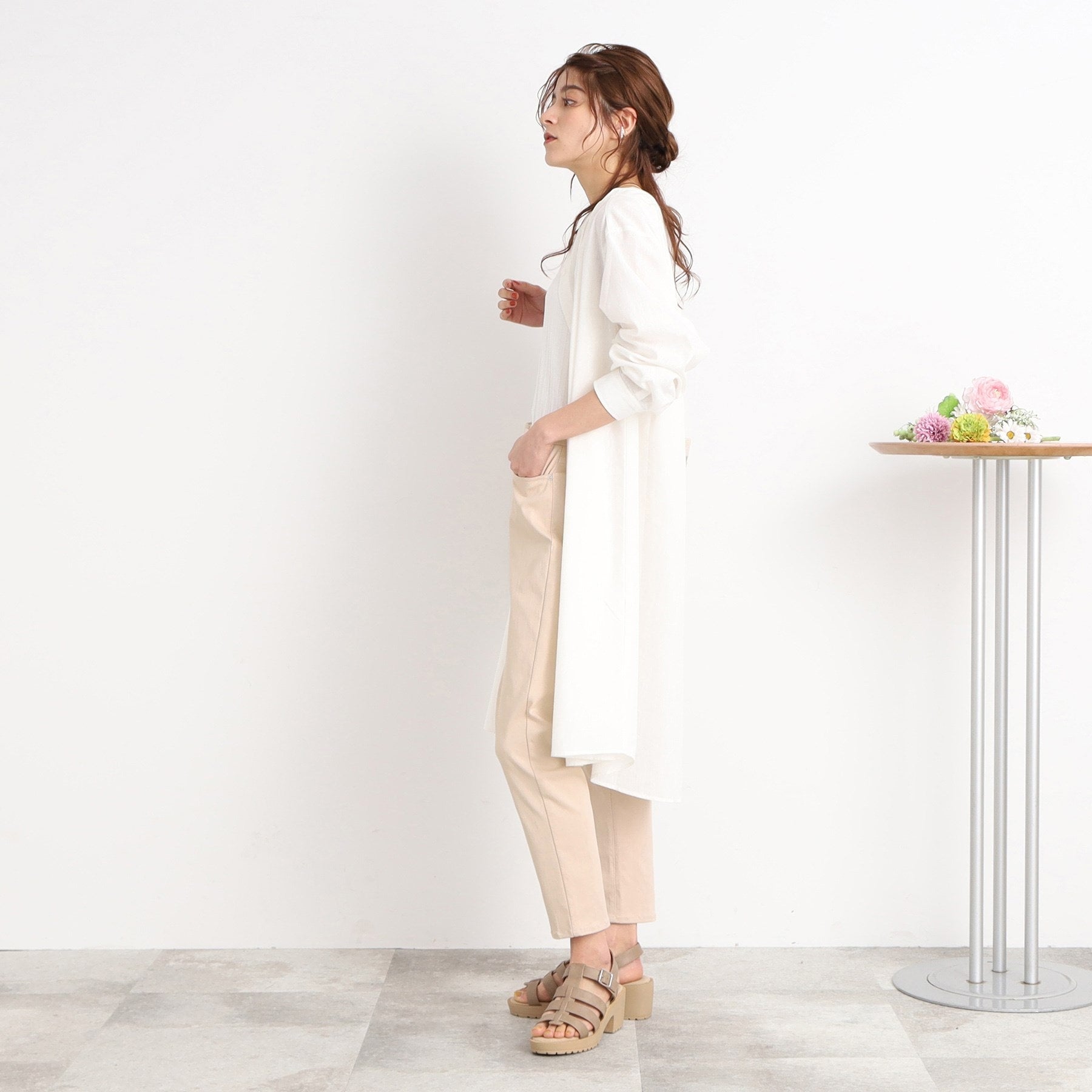 我想擁有一個shuraloo shoo，la，rue [uv/contact cool cool]涼瘦褲子