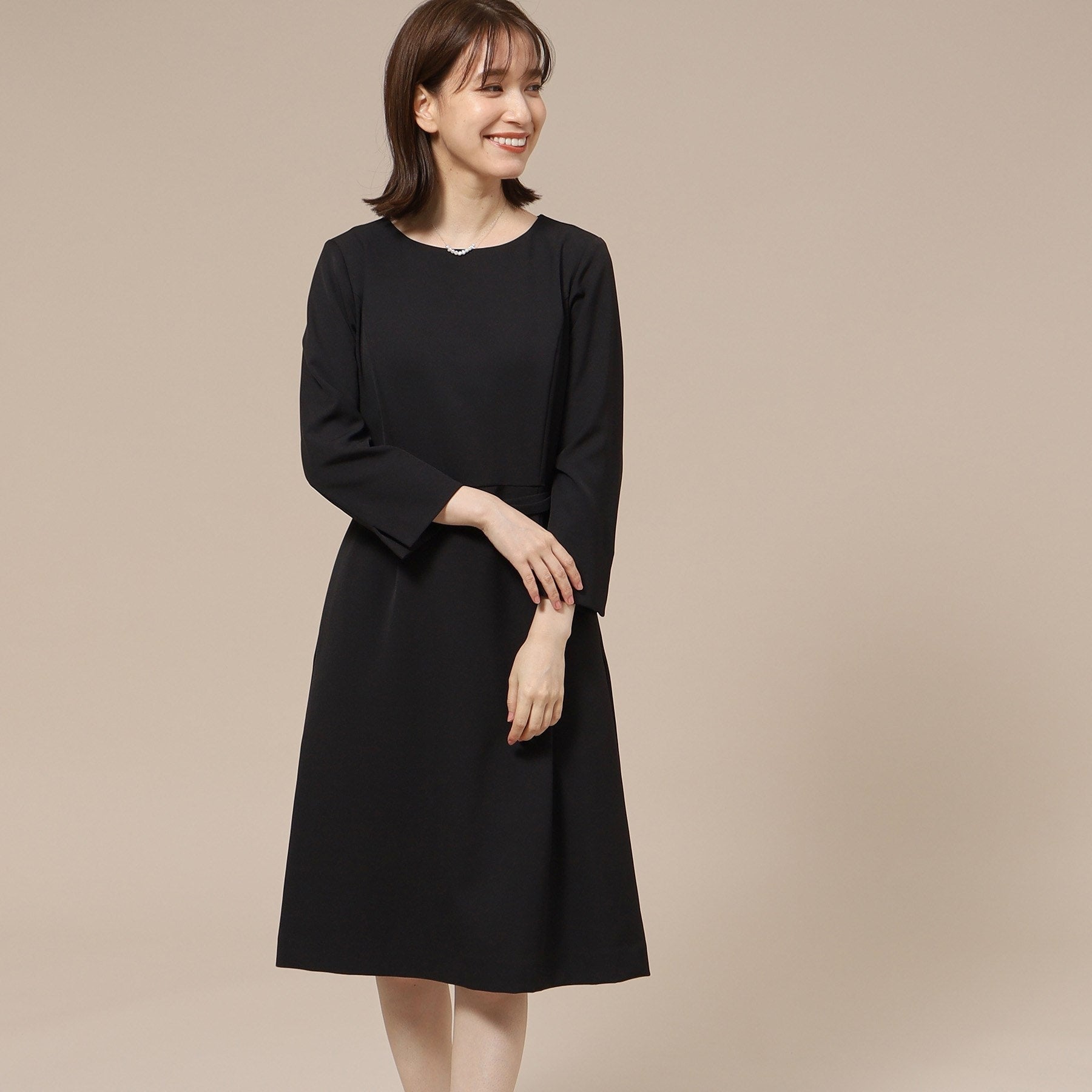 シューラルー SHOO・LA・RUE ダブルクロスベルト付きワンピース