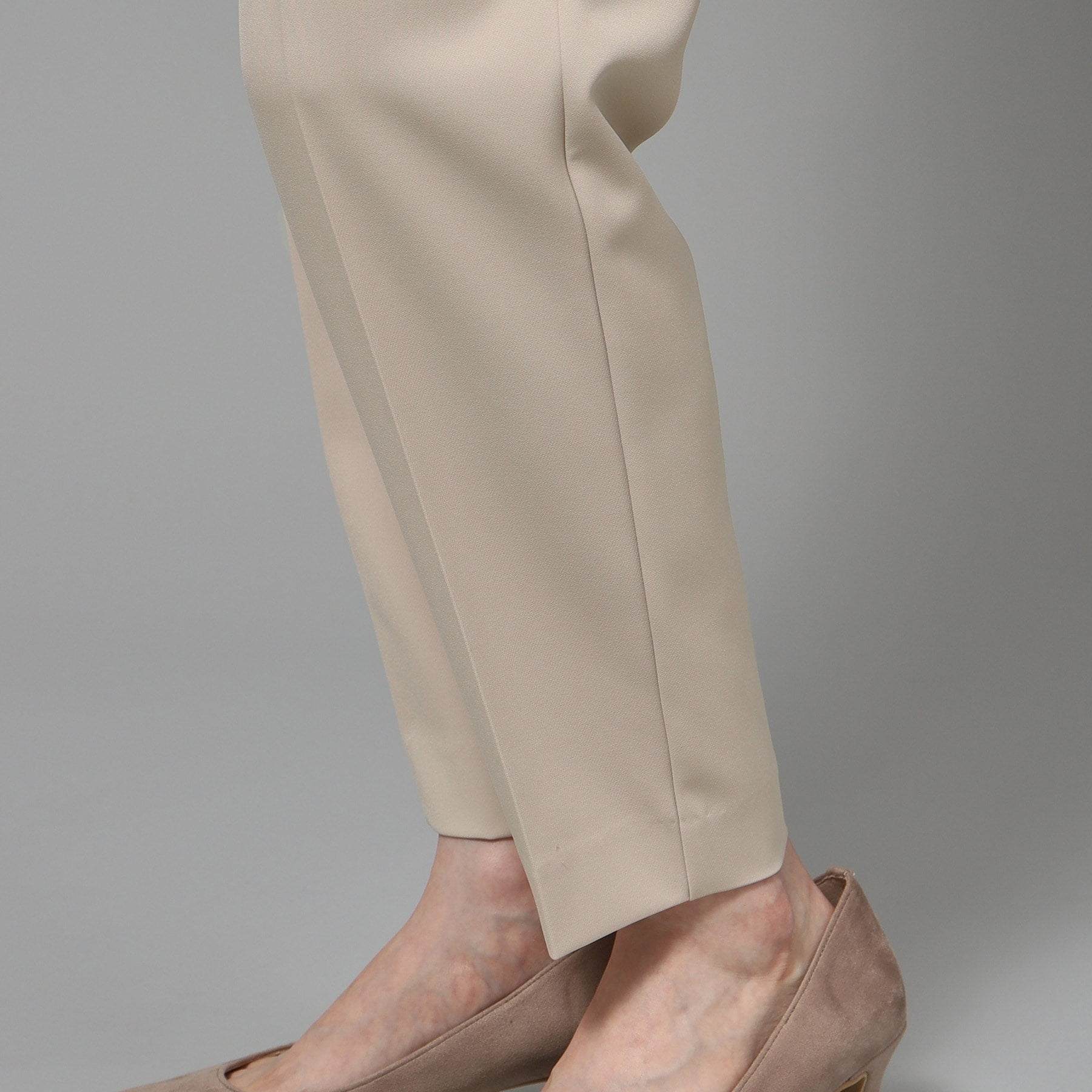 SHOO・LA・RUE Double Cross Pull-On Tapered Pants