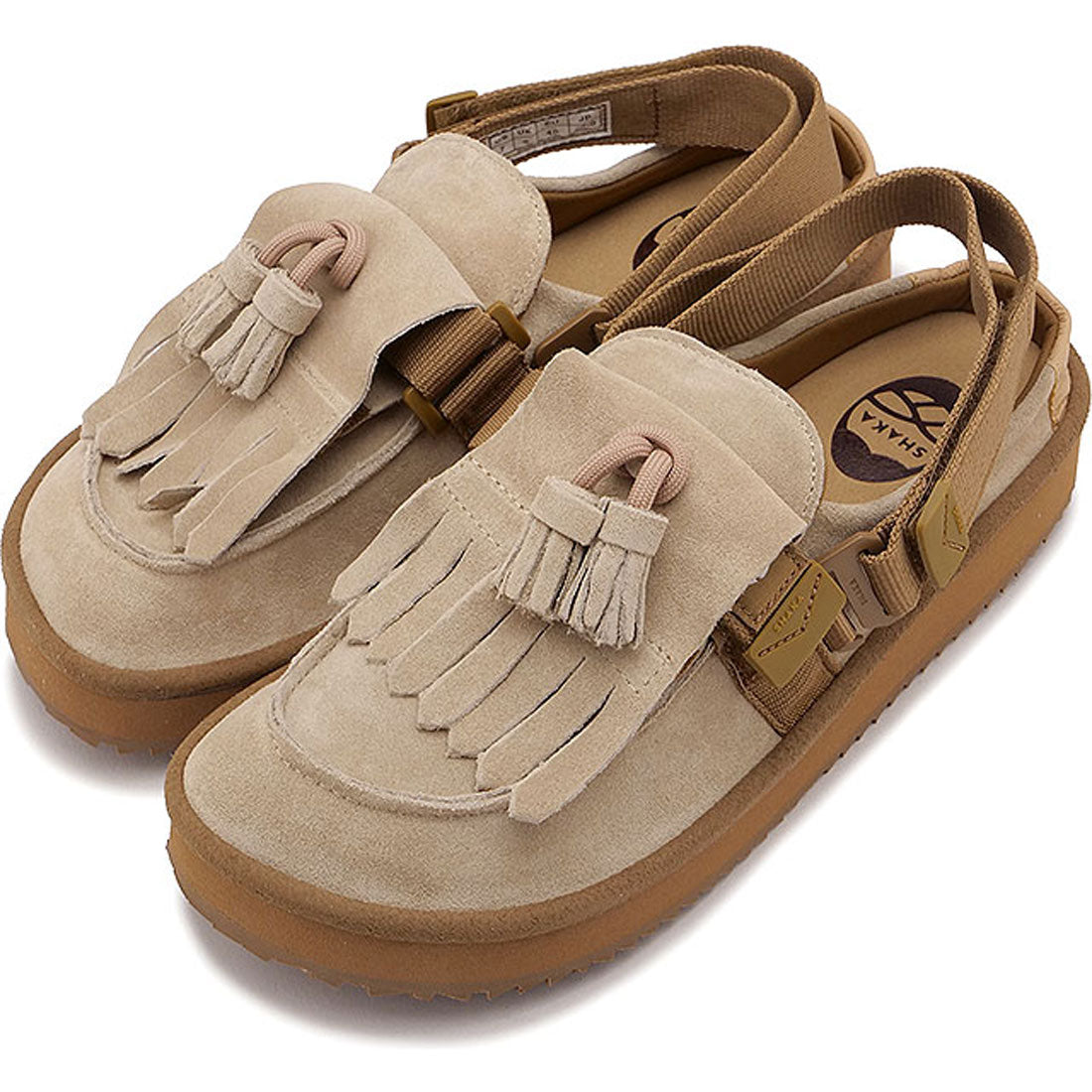 シャカ SHAKA MOC MULE TASSEL SUEDE Beige [SK-296] （Beige） Beige