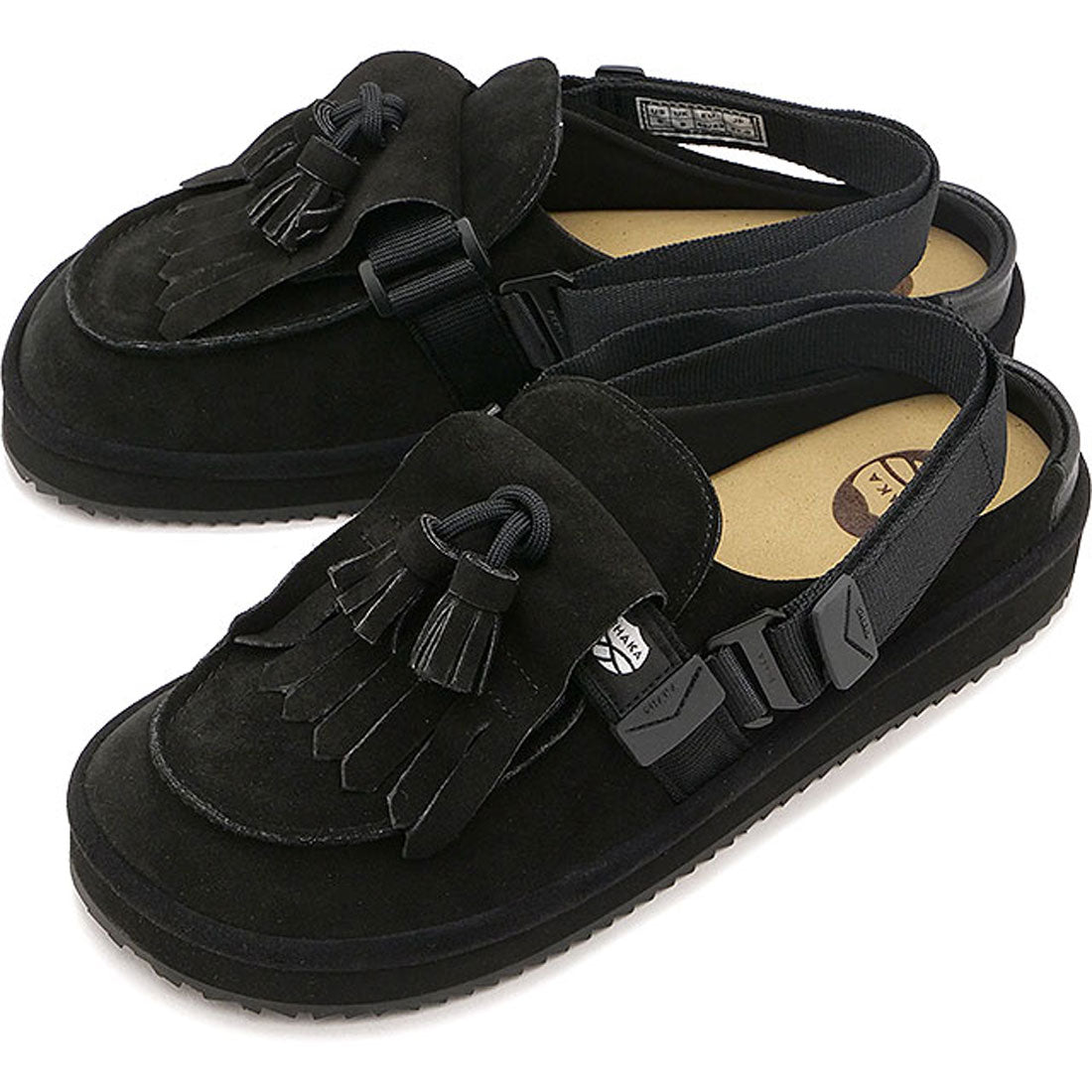 シャカ SHAKA MOC MULE TASSEL SUEDE Black [SK-296] （Black） Black