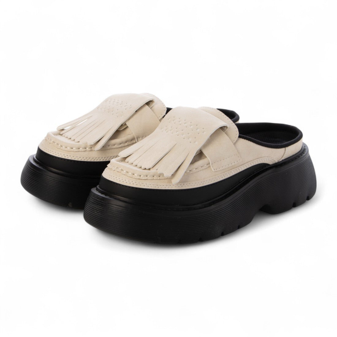 シャカ SHAKA KILT LOAFER MULE CHUNKY （Linen 01U） Linen 01U