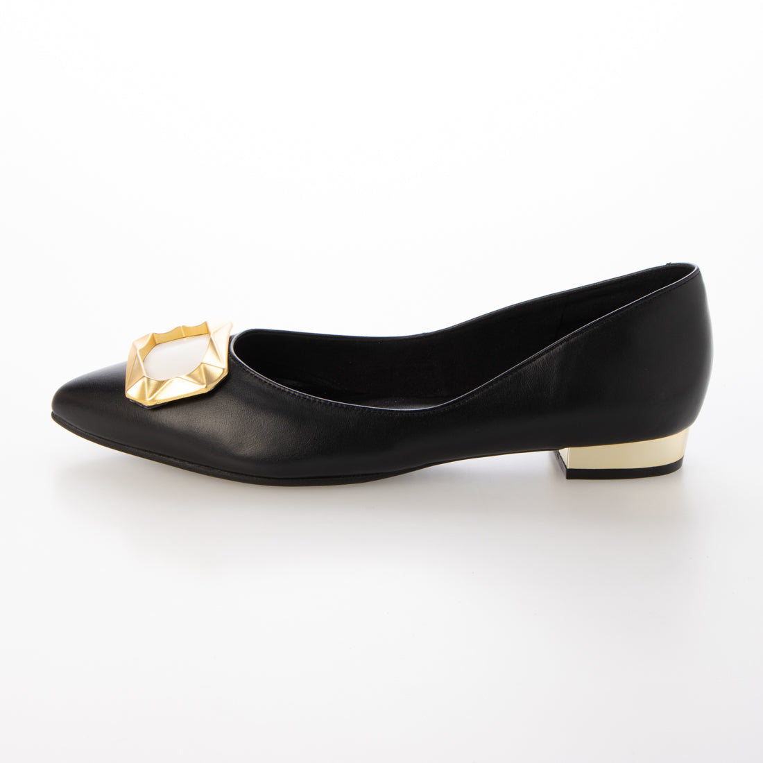 シューギャラリーオオタ SHOE GALLERY OTA バックルデザインローヒールパンプス