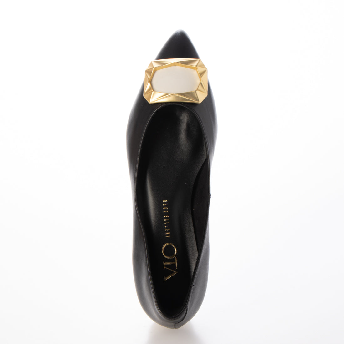 シューギャラリーオオタ SHOE GALLERY OTA バックルデザインローヒールパンプス