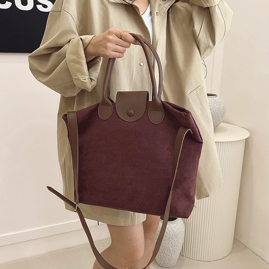 Shopping Go Tote Bag A4 Size Compatible Large Shoulder Carry BIG Size Simple Feminine Stylish Women Adult Ladies Casual Bag Mom Housewife Convenient Foldable