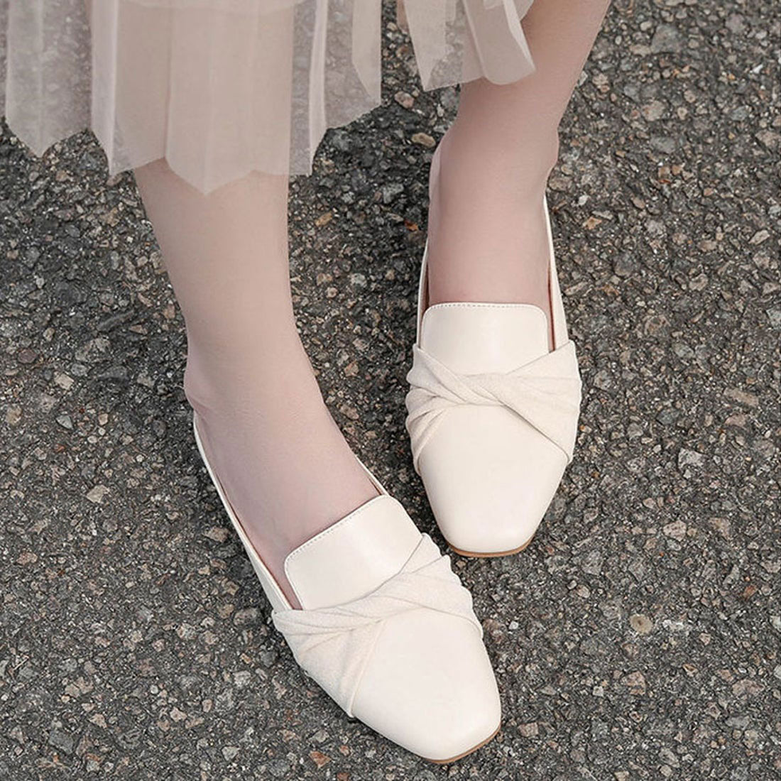 Shopping Go shoppinggo Mule Sandals Mule Pumps Pointed Toe Mules Women's Slip-On Sandals