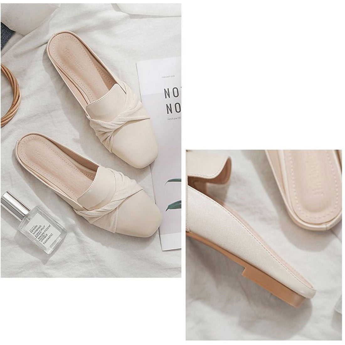 Shopping Go shoppinggo Mule Sandals Mule Pumps Pointed Toe Mules Women's Slip-On Sandals