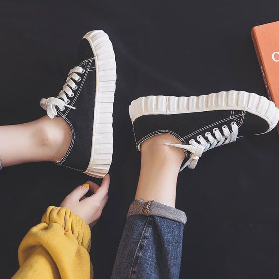 ショッピングゴー shoppinggo キャンバススニーカー キャンバスシューズ 幅広 軽量 男女兼用 レースアップ 通学 学生 靴 シンプル カジュアル ローカット 人気 い痛くない