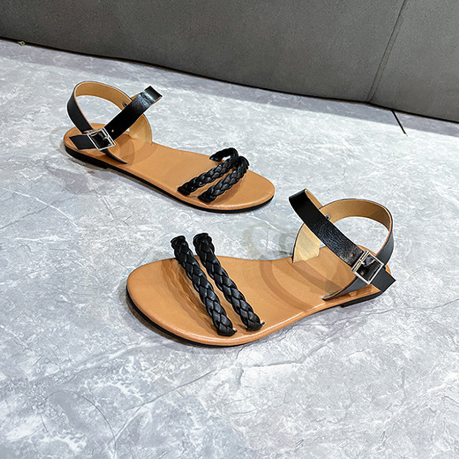 ショッピングゴー shoppinggo サンダル レディース ミュール パンプス 靴 春夏 ビーチ ぺたんこ ローヒール フラット ビーチサンダル