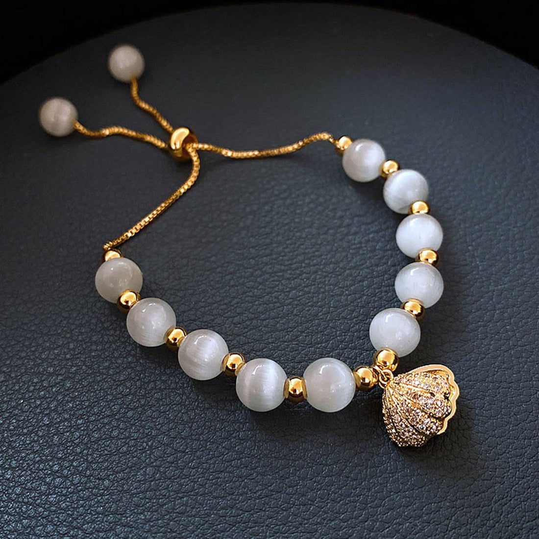 ショッピングゴー shoppinggo ブレスレット レディース アクセサリー 貝パープルモチーフ オシャレ 調節可能 人気 アクセサリー エレガント 可愛い おしゃれ