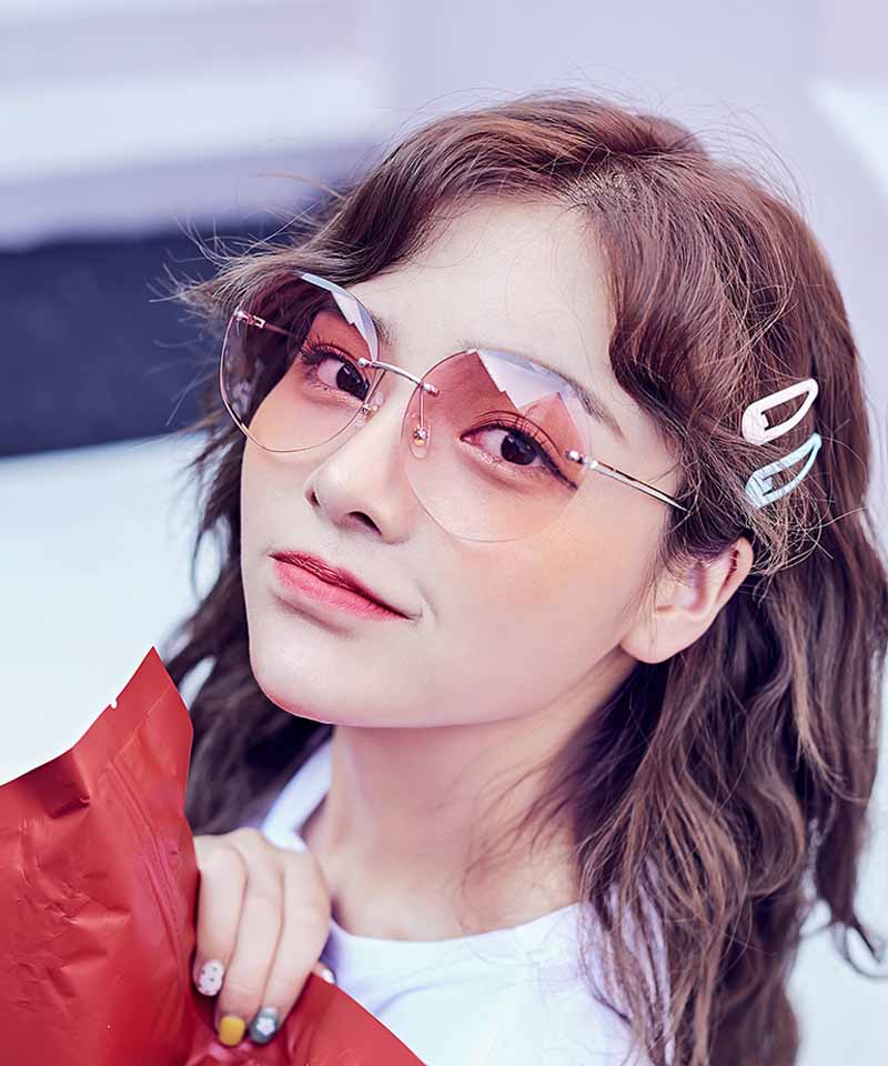 ショッピングゴー shoppinggo サングラス フレームレス UVカット UV対策 眼鏡 メガネ 小顔効果 紫外線対策 運転用 大きめ 紫外線カット スポーツ 軽量