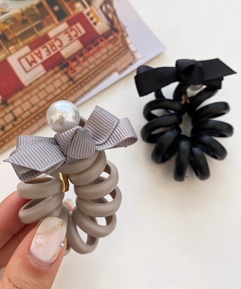 ショッピングゴー shoppinggo プリングヘアゴム くるくる ヘアアクセサリー ハート オシャレ 髪飾り ヘアゴム コイルポニー ワイヤーポニー まとめ髪