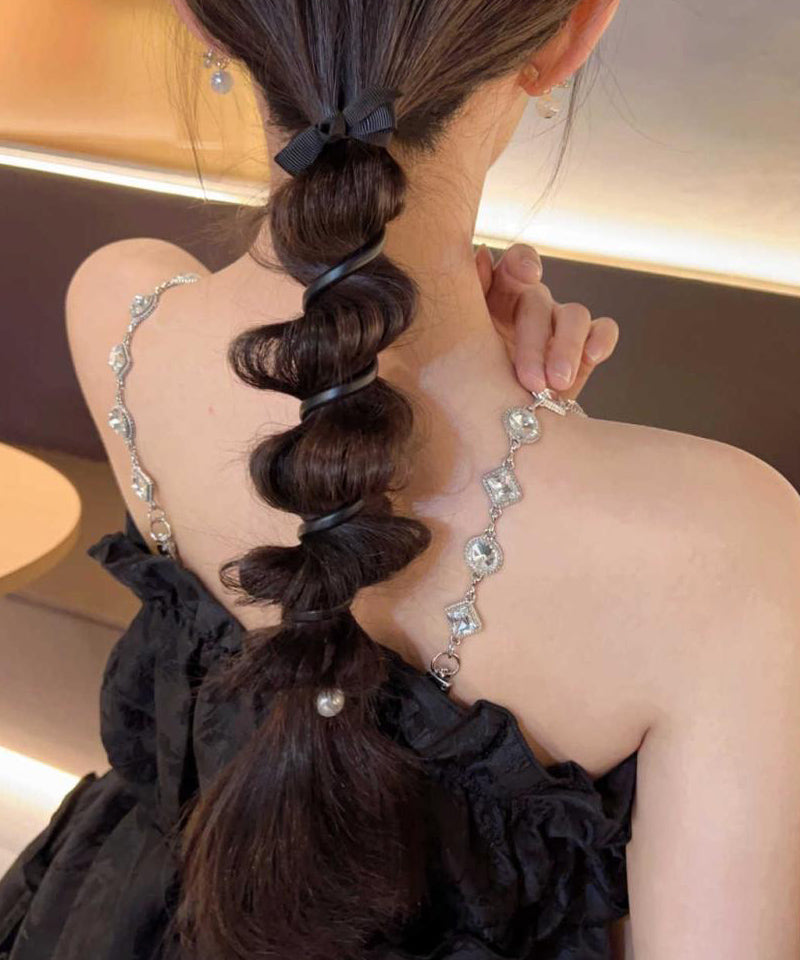 ショッピングゴー shoppinggo プリングヘアゴム くるくる ヘアアクセサリー ハート オシャレ 髪飾り ヘアゴム コイルポニー ワイヤーポニー まとめ髪