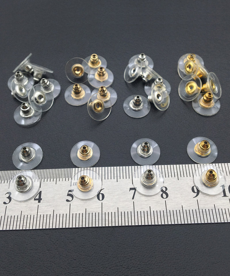 ショッピングゴー shoppinggo ピアスキャッチ ガード付き ピアスキャッチ ゴールド 10個セット 留め具 金属 金具 ジュエリー キャッチャー 男女共用 落ちない