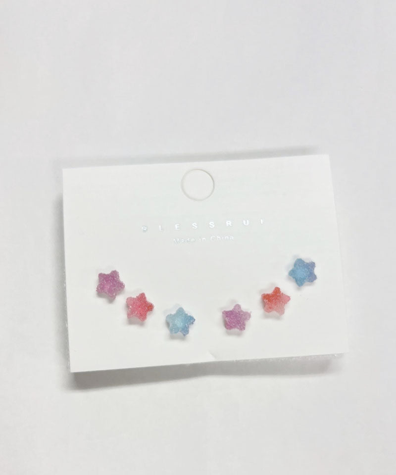 ショッピングゴー shoppinggo 星ピアスセット 6個セット ミニスターカラー スターピアス スタッドピアス 小さめ 定番 おしゃれ マルチピアス ミニサイズ 使い分け 選べる かわいい