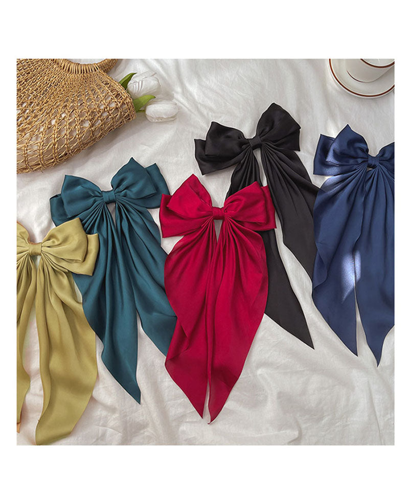 ショッピングゴー shoppinggo リボンヘアアクセサリー 大きめ 髪飾り 大きい おしゃれ キッズ 大人 オシャレ 卒業式 デート 結婚式 旅行