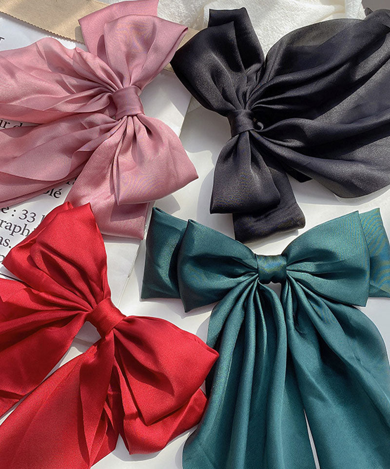 ショッピングゴー shoppinggo リボンヘアアクセサリー 大きめ 髪飾り 大きい おしゃれ キッズ 大人 オシャレ 卒業式 デート 結婚式 旅行