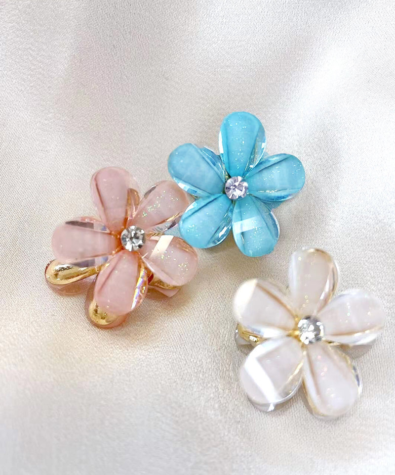Shoppinggo Mini Hair Clip 1 Piece Bun Clip Flower Hair Fastener Hair Accessory Bangs Cute Stylish Hair Ornament Elegant Party Decoration Korean