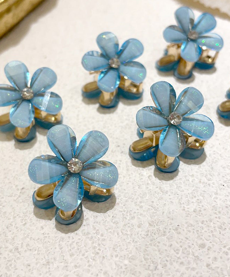 Shoppinggo Mini Hair Clip 1 Piece Bun Clip Flower Hair Fastener Hair Accessory Bangs Cute Stylish Hair Ornament Elegant Party Decoration Korean