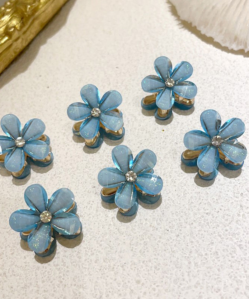 Shoppinggo Mini Hair Clip 1 Piece Bun Clip Flower Hair Fastener Hair Accessory Bangs Cute Stylish Hair Ornament Elegant Party Decoration Korean