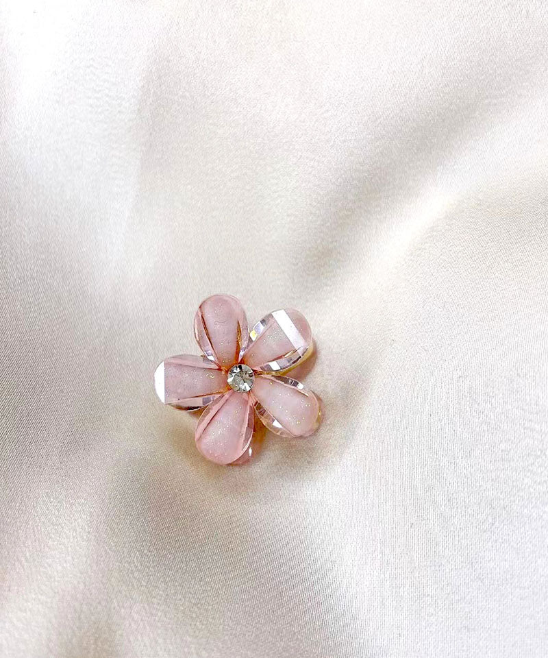 Shoppinggo Mini Hair Clip 1 Piece Bun Clip Flower Hair Fastener Hair Accessory Bangs Cute Stylish Hair Ornament Elegant Party Decoration Korean
