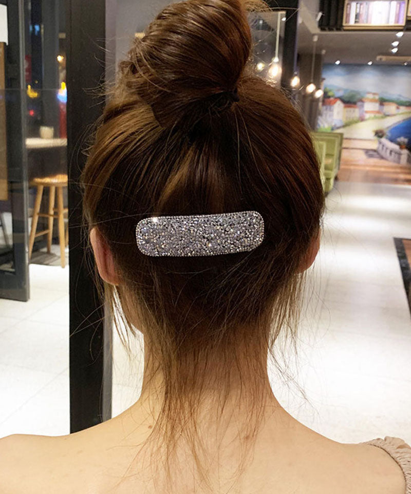 ショッピングゴー shoppinggo キラキラヘアピン ヘアピン ヘアアクセサリー 髪飾り ヘア留め 前髪 サイド髪 小物 おしゃれ お洒落 かわいい 上品 パーティー飾り,Aシルバー