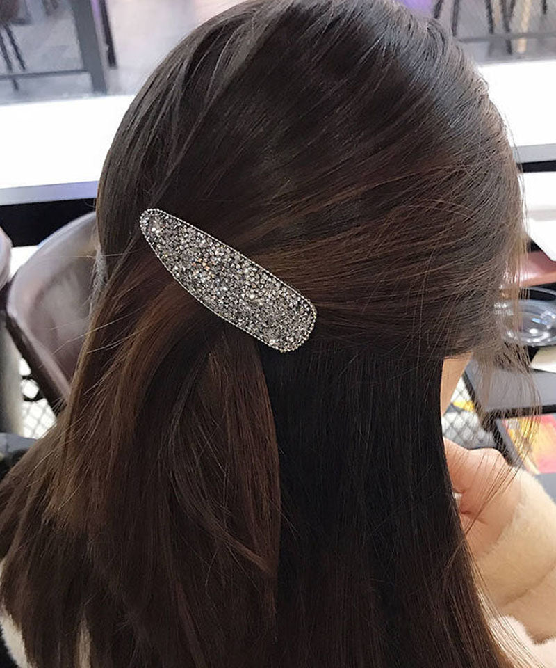 ショッピングゴー shoppinggo キラキラヘアピン ヘアピン ヘアアクセサリー 髪飾り ヘア留め 前髪 サイド髪 小物 おしゃれ お洒落 かわいい 上品 パーティー飾り,Bシルバー